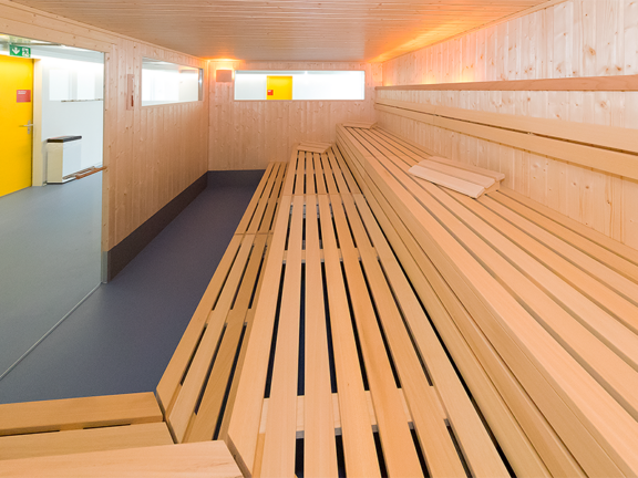 Sauna im ACTIV FITNESS Studio Genf Cygnes