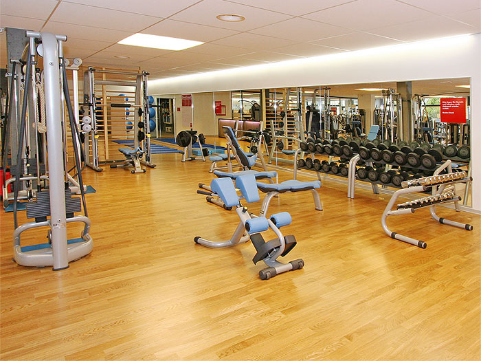 Strength area dumbbells, cable pull, wall bars ACTIV FITNESS Studio Bülach